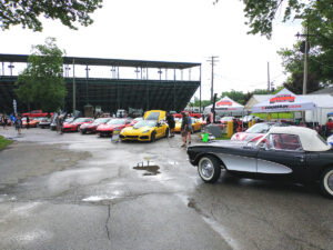 Corvette Cleveland display at Berea's National Rib Cook Off